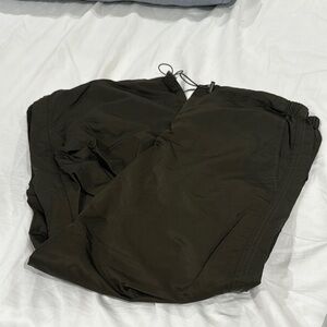 Forever 21 Black Track Pants with Elastic Waistband